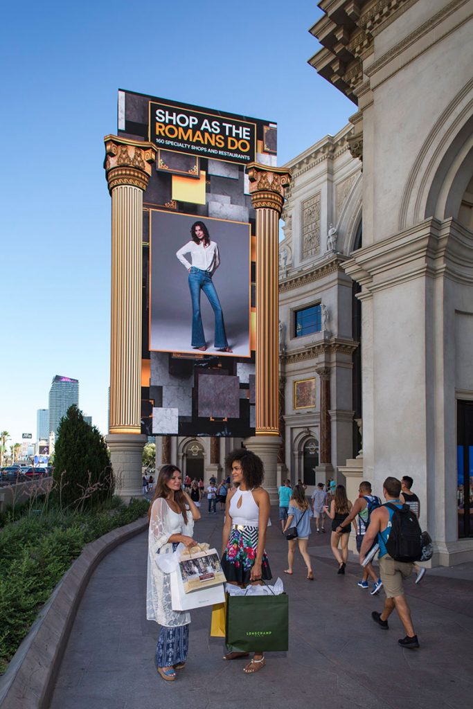 Inside The Forum Shops Luxury Shopping Mall at Caesars Palace, Las