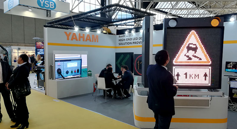 Yaham LED traffic devices under giant spotlight at Intertraffic Amsterdam 2018 - yaham