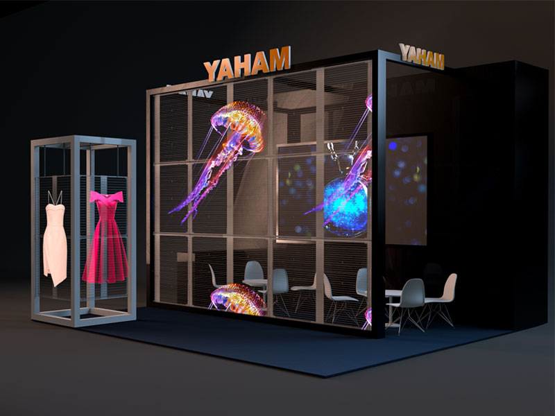 High-end flagship store embraces Yaham’s transparent LED display - yaham