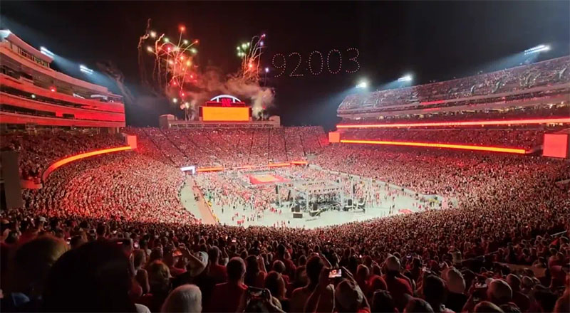 Nebraska Women’s Volleyball Breaks World Record... Nebraska Women’s Volleyball Breaks World Record...
