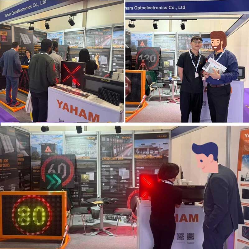 LED Traffic Signs From Yaham Traffic Shine At Intermobility Expo - yaham