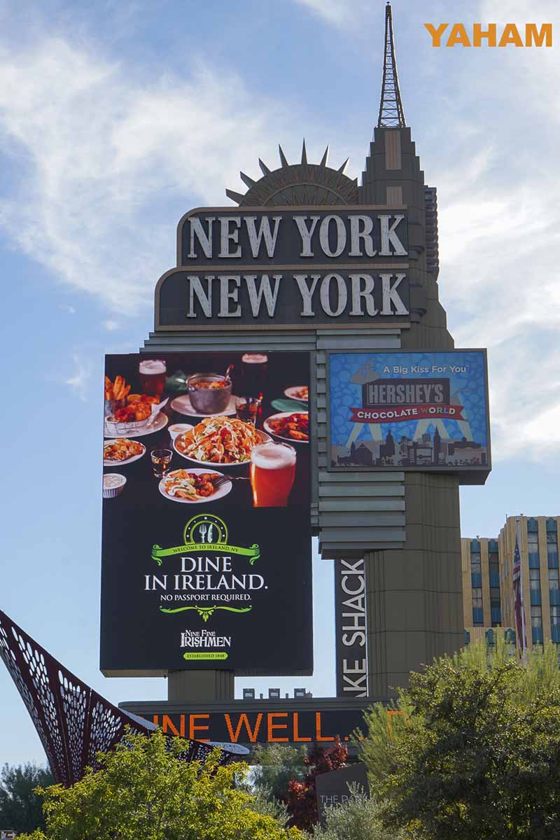 Yaham Unveils a New LED Pylon at New York-New York - yaham