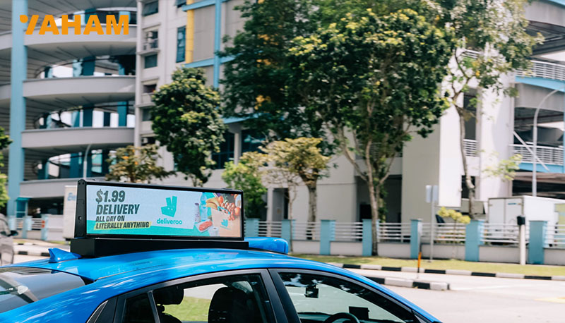 Revolutionizing Outdoor Advertising in Singapore with YAHAM's Taxi-Top LED Displays - yaham